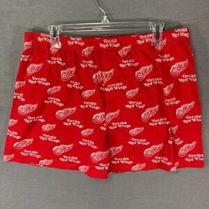 Detroit Red Wings NHL‎ Mens 2XL Boxers Lounge Sleep Shorts Pajama Pants